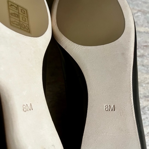 NIB Tory Burch Gigi gold T buckle Reva ballet flat leather shoes with - Picture 14 of 16